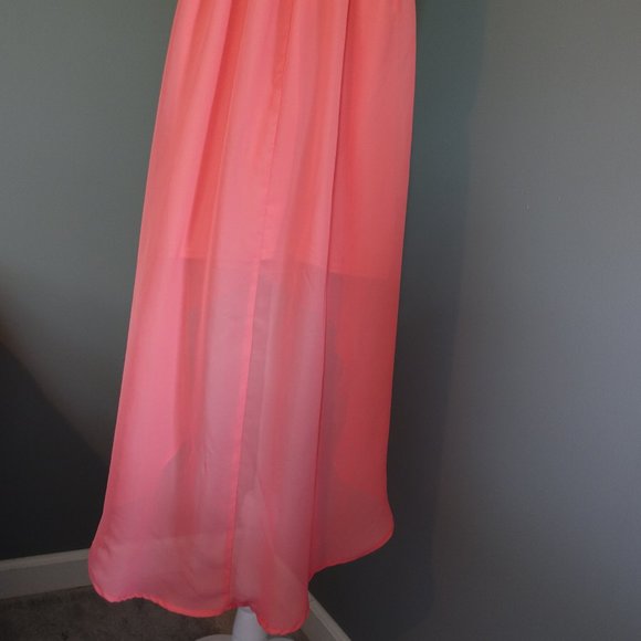 Wet Seal High Low Tank top Dress in Peach - Picture 7 of 7